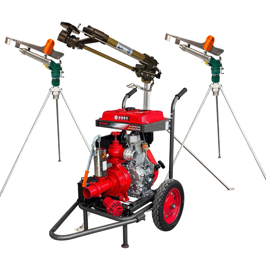 绍兴一体式灌溉机组 全套喷枪水带配齐 抗旱浇地神器